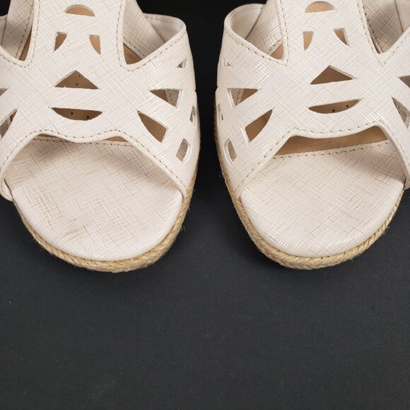 Croft & Barrow Sandals Sz 7 Womens 2.5" Cork Heel Adjustable Shoes Wedge - Picture 7 of 14